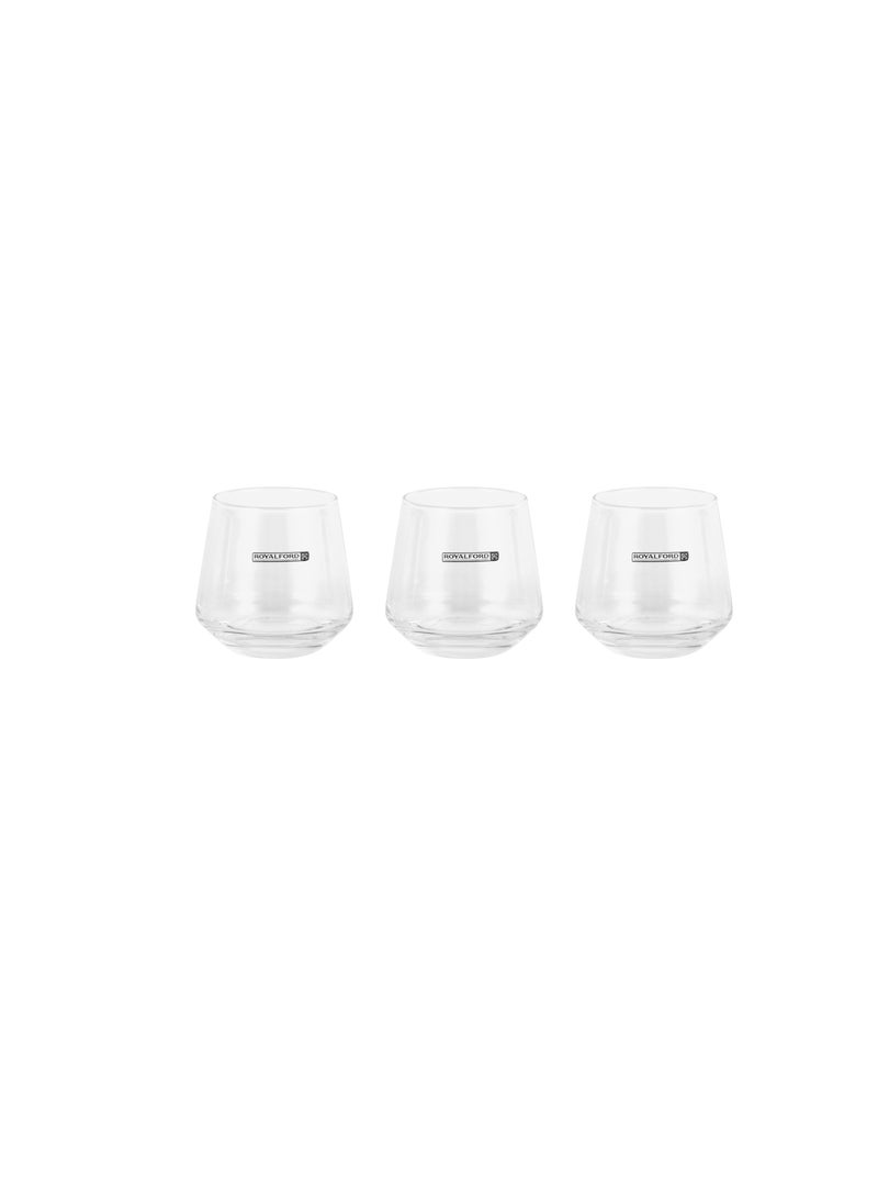 Royalford 290ML Crystal Clear Glass Tumbler Set-RF12590/ Dishwasher Safe, Lead-Free, Crystal Clear Construction/ Multi-Purpose, Perfect For Hot and Cold Beverages like Tea, Coffee, Water, Juices - Image 1