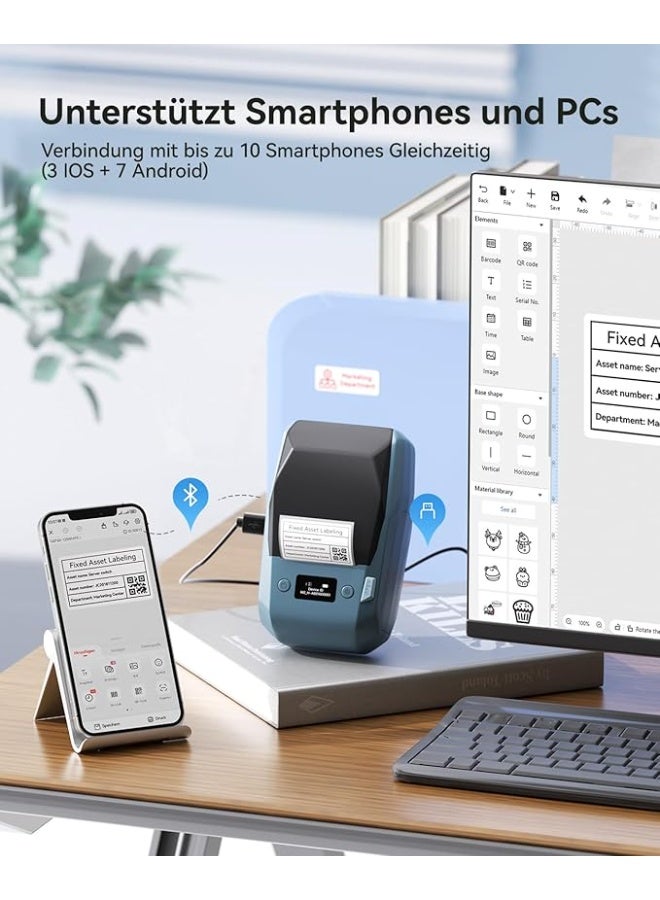 NIIMBOT M2 Label Printer + Labels, Support 8 to 10 Years and -20°C to 100°C No Fading, for Home, Office, Outdoor, Work - Image 2