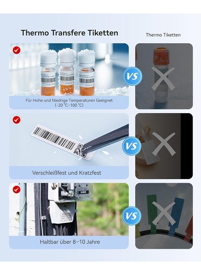 NIIMBOT M2 Label Printer + Labels, Support 8 to 10 Years and -20°C to 100°C No Fading, for Home, Office, Outdoor, Work - Image 3