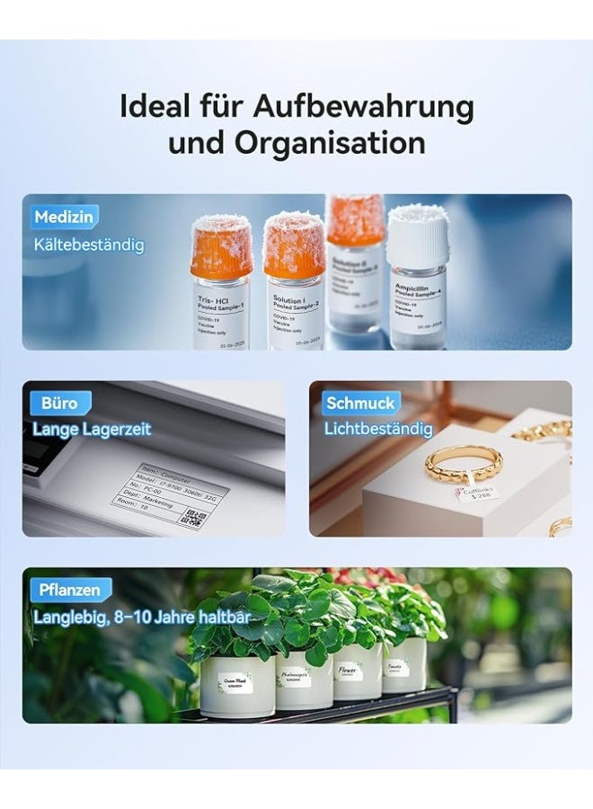 NIIMBOT M2 Label Printer + Labels, Support 8 to 10 Years and -20°C to 100°C No Fading, for Home, Office, Outdoor, Work - Image 4