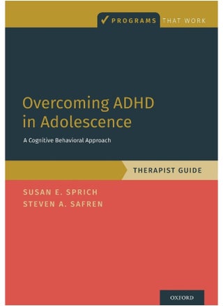 Overcoming ADHD in Adolescence: A Cognitive Behavioral Approach, Therapist Guide - pzsku/ZE0E50CE26A520D6FF36CZ/45/_/1738238305/e4472001-e5de-41dc-9e60-3c093327151a