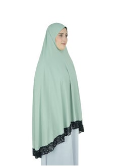 DAMAS COLLECTION Two Piece Islamic prayer dress women with Lace - Prayer Clothes for Women - Prayer Abaya For women - Jilbab 2 piece, Umrah essentials for women - Prayer set  - Image 5