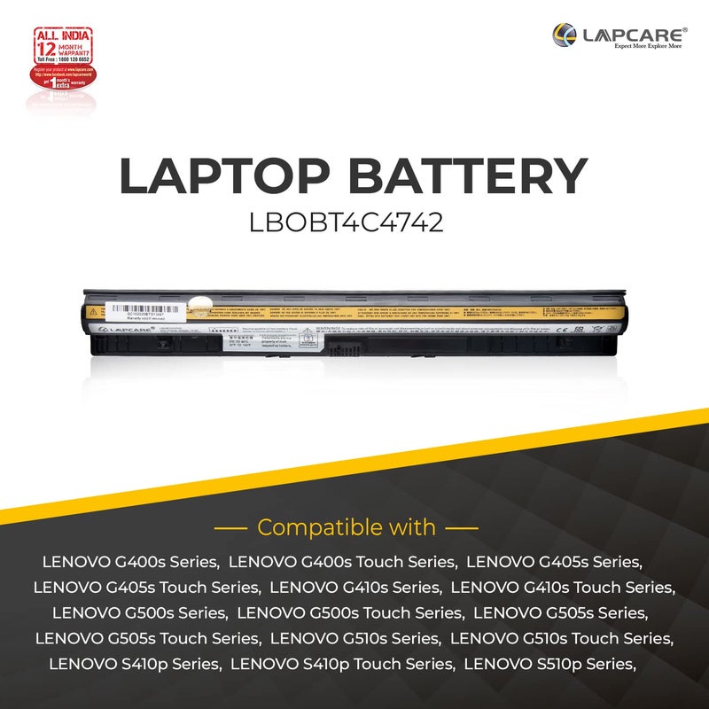 Lapcare بطارية متوافقة مع Lenovo G50 Z50 Z40-70 Z50-70 Z40-75 G50-70 G50-70M G50-80 G50-30 G50-45 G400S G405S G410S G500S G510S S410P S510P Z710 - Image 5