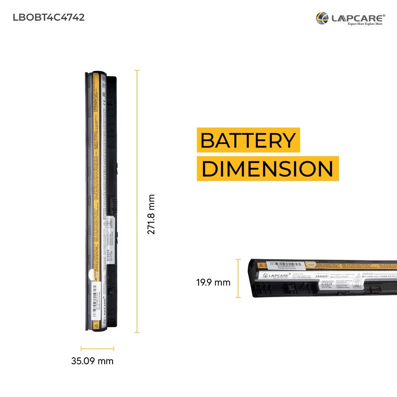 Lapcare بطارية متوافقة مع Lenovo G50 Z50 Z40-70 Z50-70 Z40-75 G50-70 G50-70M G50-80 G50-30 G50-45 G400S G405S G410S G500S G510S S410P S510P Z710 - Image 4