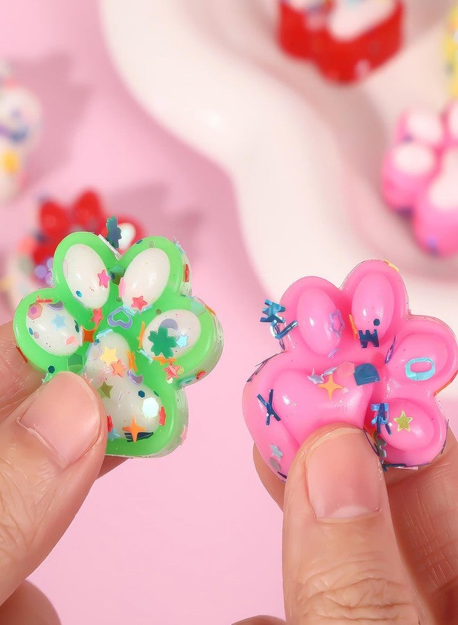 CartHome 15 Pcs Squishy Toy, Funny Taba Squishy Cat Paw Colorful Fidget Toys Suitable Stress Relief Collection Decoration Entertainment Classroom Playtime Office Desk Relaxation Fun（Color Random） - Image 3