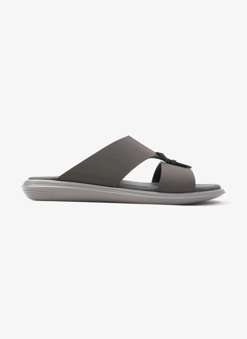 كومفورت بلس COMFORT PLUS TIMELESS ZIPPER CLOSURE MEN'S SANDALS DARK- GREY