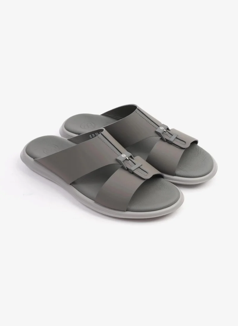 كومفورت بلس COMFORT PLUS TIMELESS ZIPPER CLOSURE MEN'S SANDALS DARK- GREY