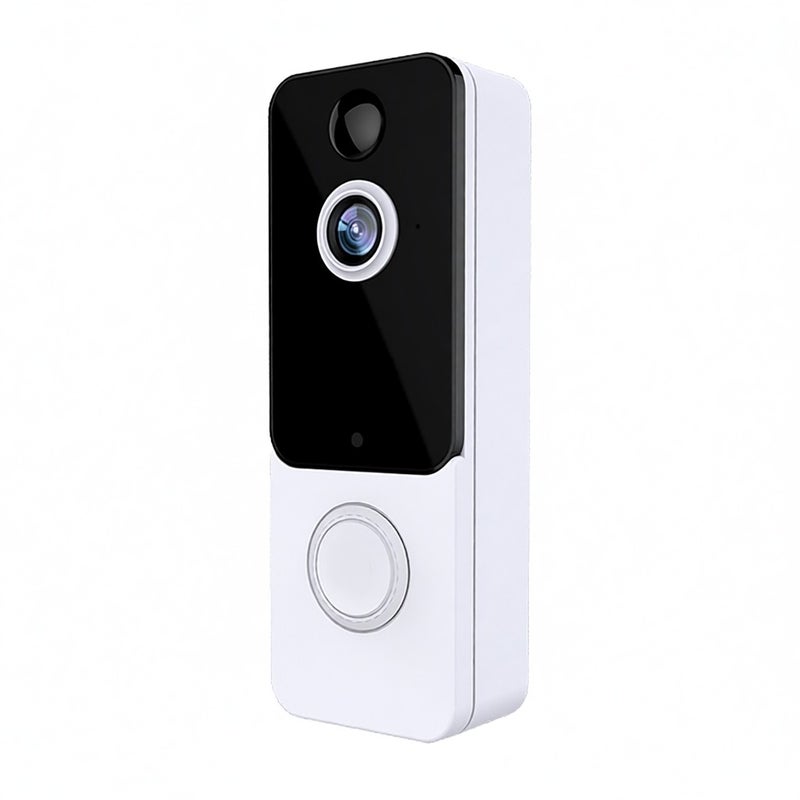 Wireless Video Doorbell 1080P Visual Real-time Intercom Wi-Fi Video Bell PIR Detection Night Vision 2-Way Talk Home Security Camera with 140° Viewing Angle Smart Door Bell - Image 1