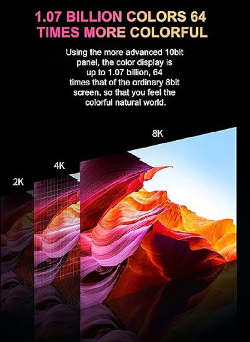 أوميو جهاز عرض ألعاب Q3 Pro WiFi Bluetooth، مشغل فيديو منزلي بدقة 4K مع وحدة تحكم ألعاب لاسلكية مزدوجة، جهاز عرض Keystone الذكي متوافق مع Android وiOS والكمبيوتر الشخصي، شاشة 50-150 بوصة - أسود - Image 5