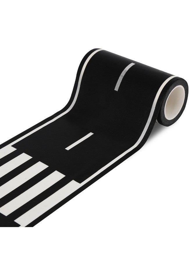 RECER Black Road Track Tape,Toy Car Road Tape Track For Kids,Race Cars Decorations For Kids Birthday Party, 33" X 4" Each Roll (1 Roll, Road Tape) - Image 1