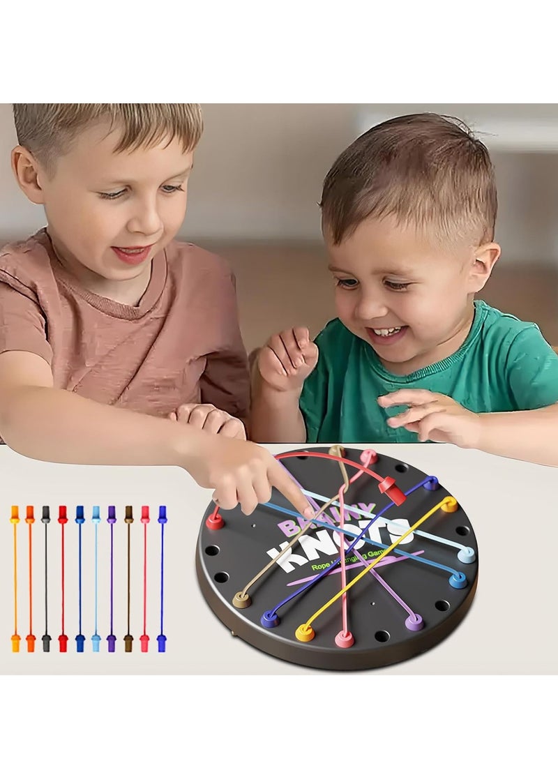Strategy Games Rope Solving Puzzle Toy Puzzle Rope Solving Game Puzzle Sorting Board Game Parent-Child Interactive Games Fun Stress Relief Toy - Image 2
