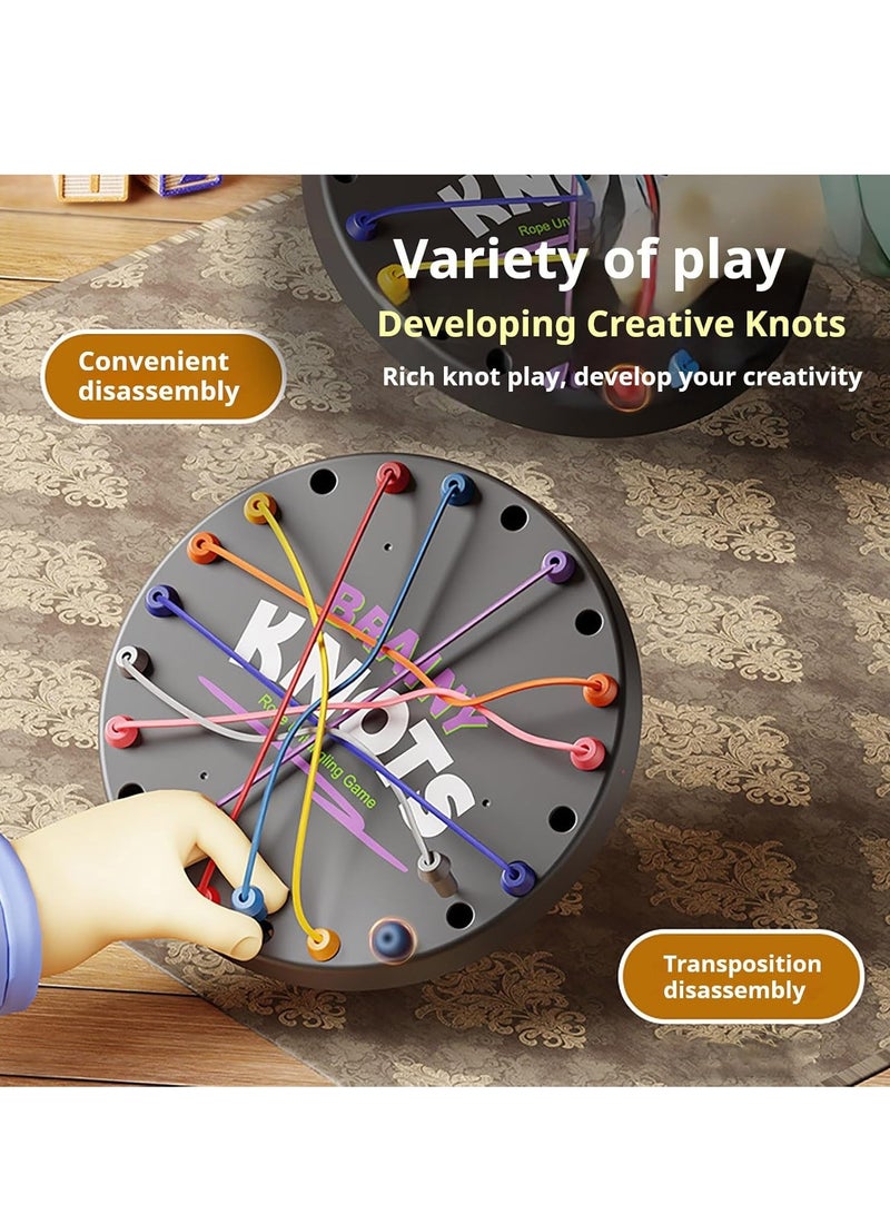 Strategy Games Rope Solving Puzzle Toy Puzzle Rope Solving Game Puzzle Sorting Board Game Parent-Child Interactive Games Fun Stress Relief Toy - Image 5