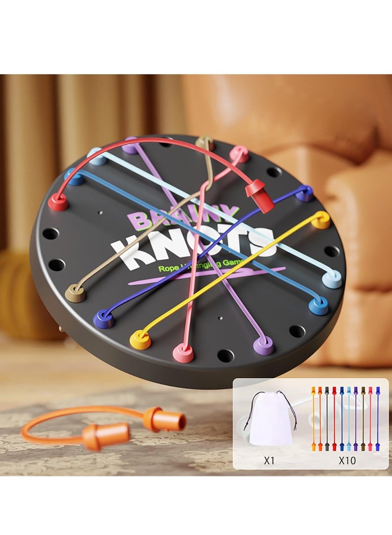 Strategy Games Rope Solving Puzzle Toy Puzzle Rope Solving Game Puzzle Sorting Board Game Parent-Child Interactive Games Fun Stress Relief Toy - Image 4