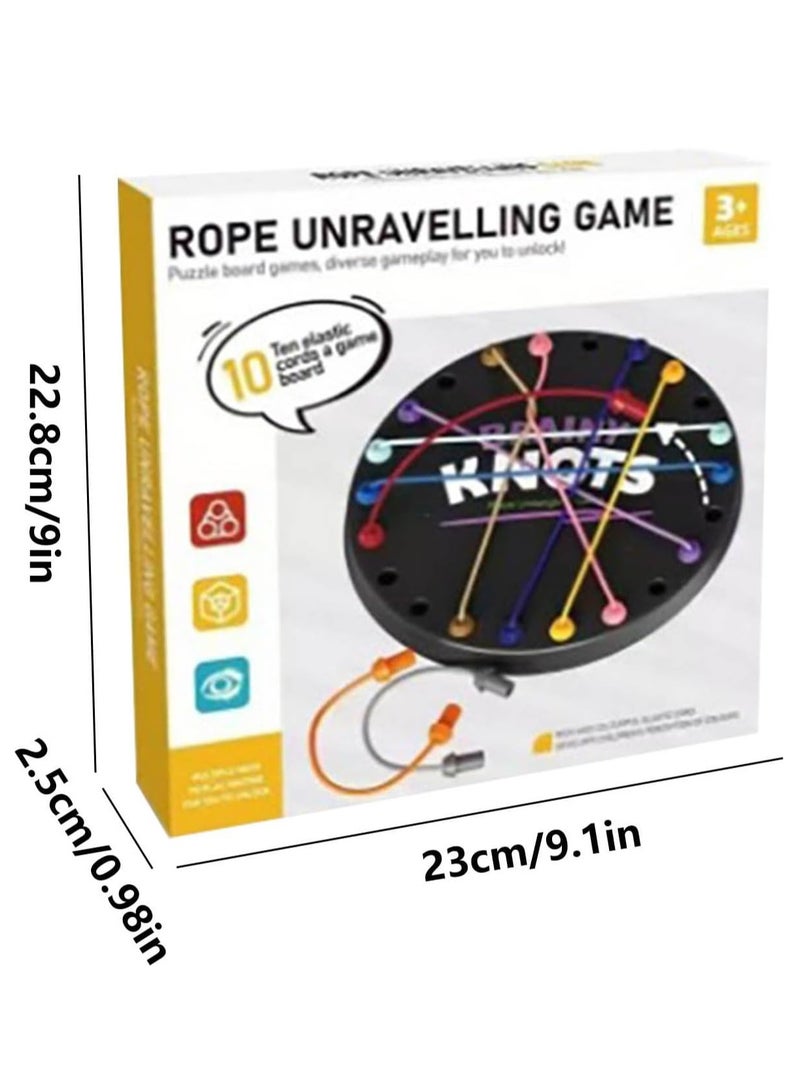 Strategy Games Rope Solving Puzzle Toy Puzzle Rope Solving Game Puzzle Sorting Board Game Parent-Child Interactive Games Fun Stress Relief Toy - Image 3