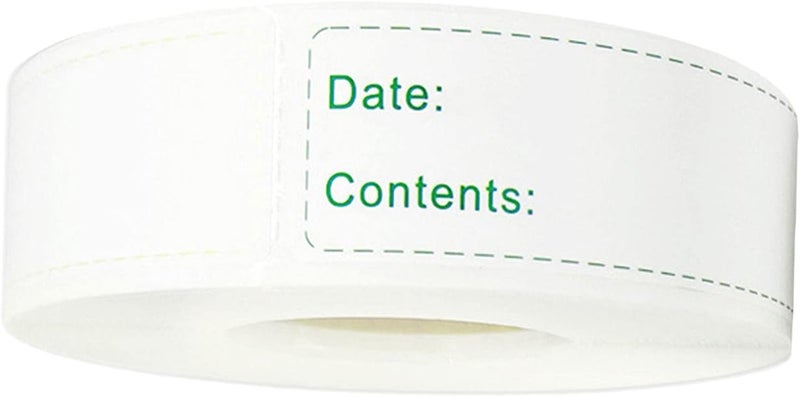 klarako 150/600pcs Freezer Labels Easy Peel Off Frozen Food Storage Labels, Removable Fridge 1x3 inch Self Adhesive Food Date Label Stickers Tape  Mixed 600pcs - Image 1