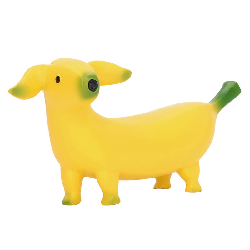 NOENNULL Banana Dog Statue Resin Sculpture Funny Cute Banana Dog Figurine Desktop Decor for Home Office Large - Image 2