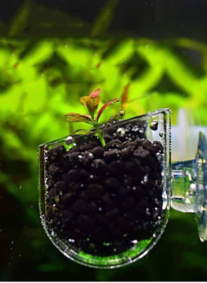 Y&D 2Pcs Aquarium Red Worm Feeder Acrylic Floating Bloodworm Feeding Cup Suction Container Holder Reptiles Water Food Dish Bowl Fish Tank Accessories Ring  - Image 3