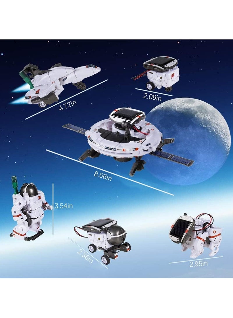 Solar robot toys, 6 in 1 STEM solar robot toys, space experiments for 8 year old children, construction toys for 8 year old 9 year old 10+ year old boys and girls construction kit gift - Image 2