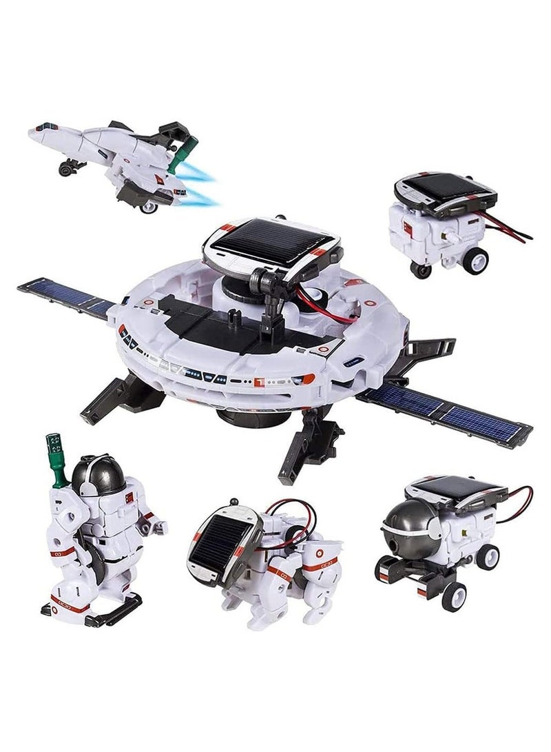 Solar robot toys, 6 in 1 STEM solar robot toys, space experiments for 8 year old children, construction toys for 8 year old 9 year old 10+ year old boys and girls construction kit gift - Image 1