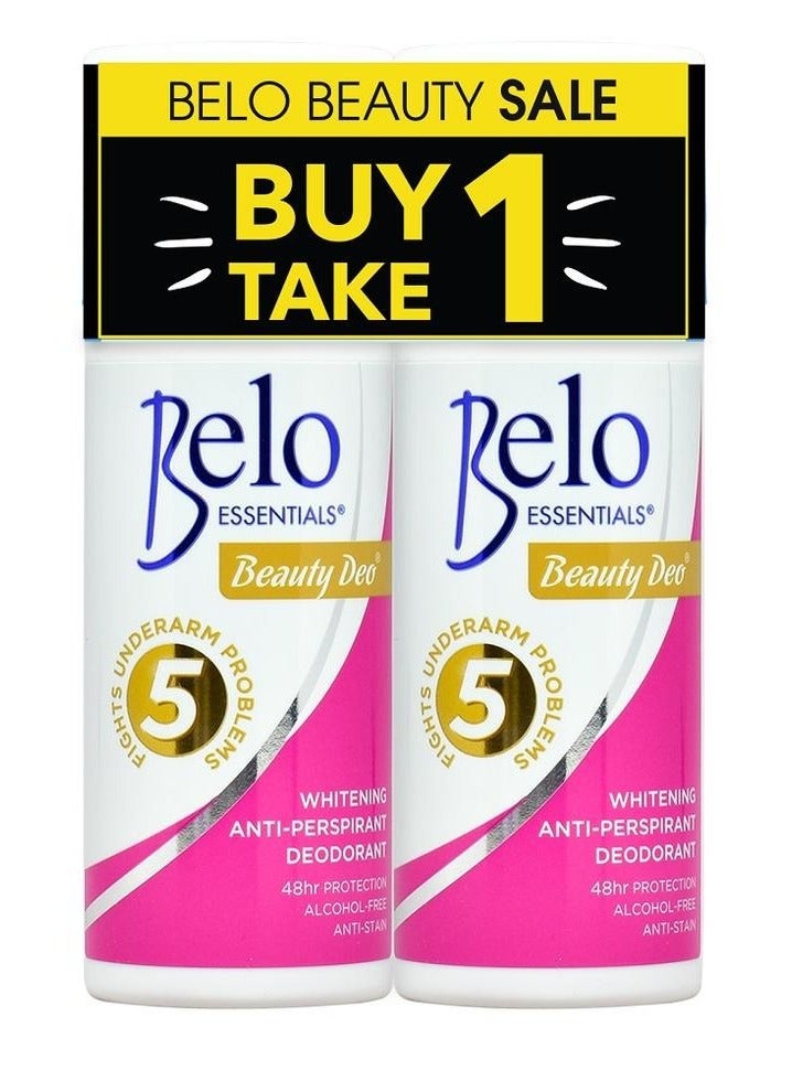 Belo Essentials Belo Essential Whitening Deo Roll-On - 40ml (Pack of 2) - Image 1