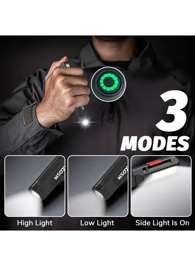 USB Rechargeable Pen Flashlight 3 Mode LED Torch Portable Pocket Light EDC - Image 5