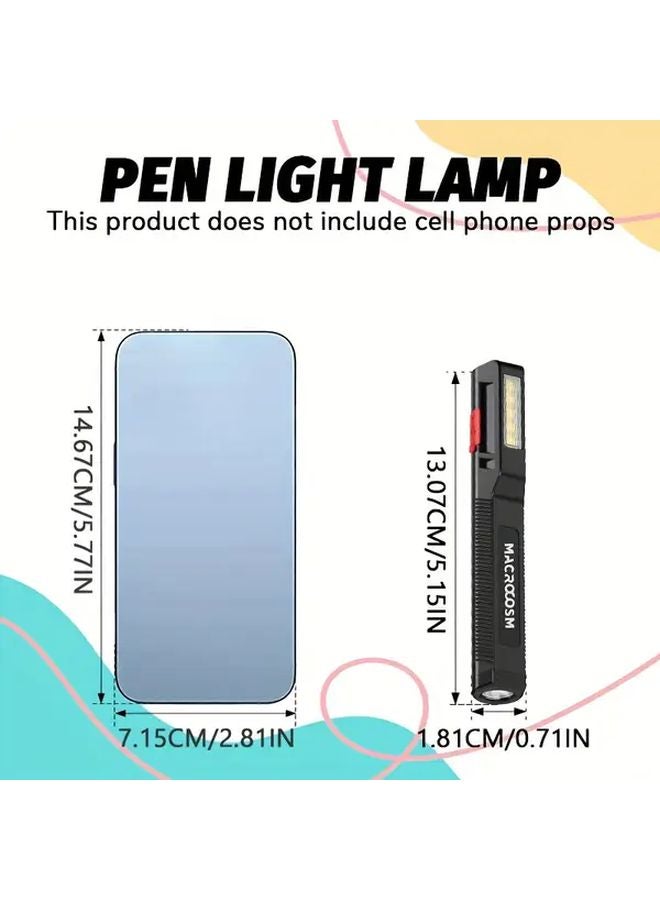 USB Rechargeable Pen Flashlight 3 Mode LED Torch Portable Pocket Light EDC - Image 4