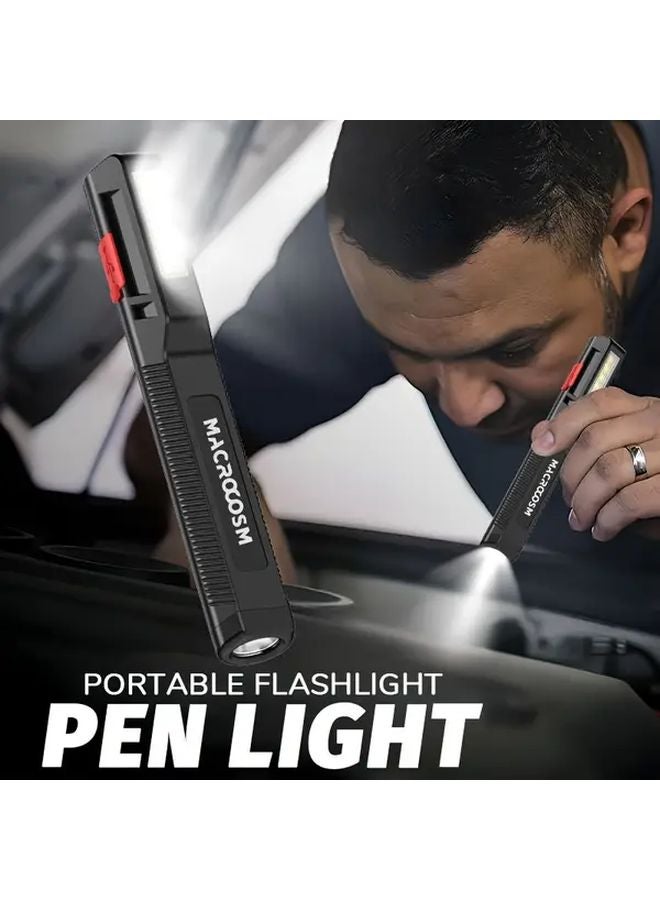 USB Rechargeable Pen Flashlight 3 Mode LED Torch Portable Pocket Light EDC - Image 2