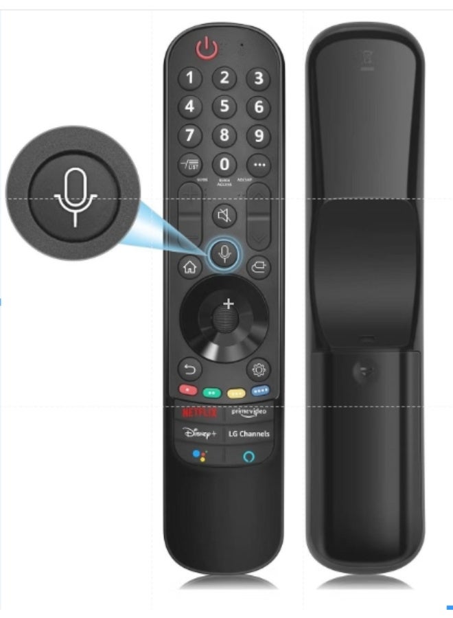 أنمي جهاز تحكم سحري (LG Smart TV) بديل جهاز التحكم عن بعد مع وظيفة التوجيه والصوت، متوافق مع LG 2021/2022 UHD OLED QNED NanoCell 4K 8K TV Smart TV