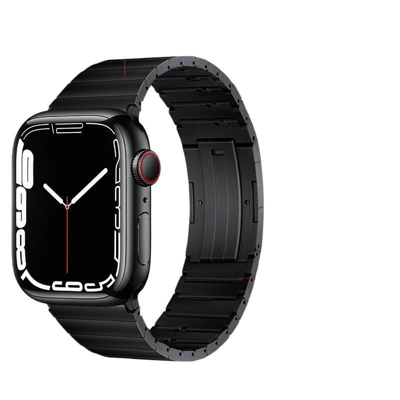 Metal Compatible with Apple Watch Smartwatch Band for daily smartwatch wear and replacement strap Silver Indoor Use On The Go Use Work Use Family - Image 2