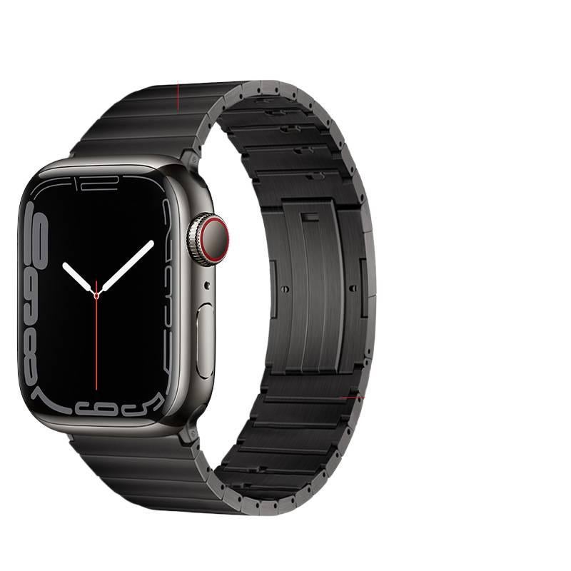 Metal Compatible with Apple Watch Smartwatch Band for daily smartwatch wear and replacement strap Silver Indoor Use On The Go Use Work Use Family - Image 3
