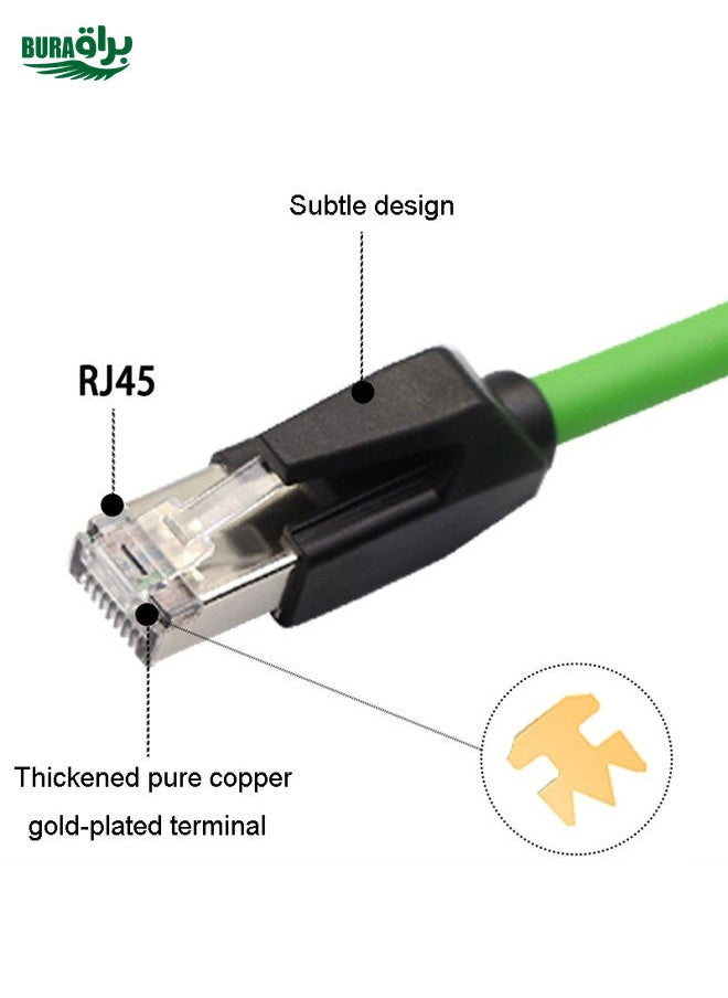BURAQ 12m CAT6 Double Shielded Gigabit Industrial Cable Vibration-Resistant And Highly Flexible Drag Chain Cable  - Image 4