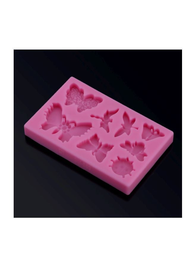ANSELF Silicone Chocolate Cookie Mould Pink 12x6 x1.2centimeter - Image 4