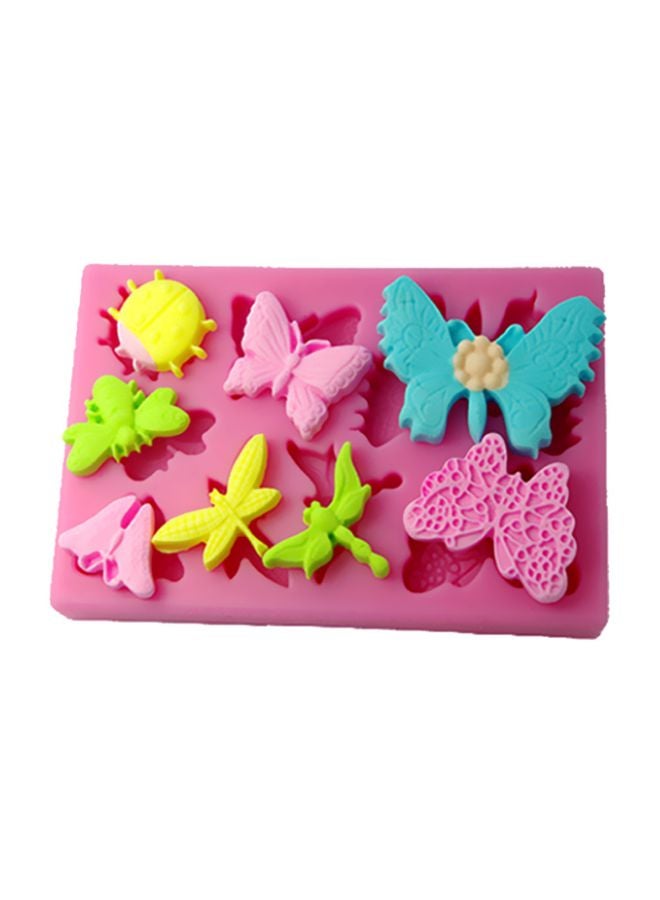 ANSELF Silicone Chocolate Cookie Mould Pink 12x6 x1.2centimeter - Image 3