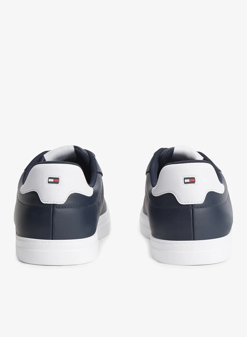 Tommy Hilfiger Desert Sky Hilfiger Icon Leather Cupsole Court Sneakers for Men | Best Price UAE