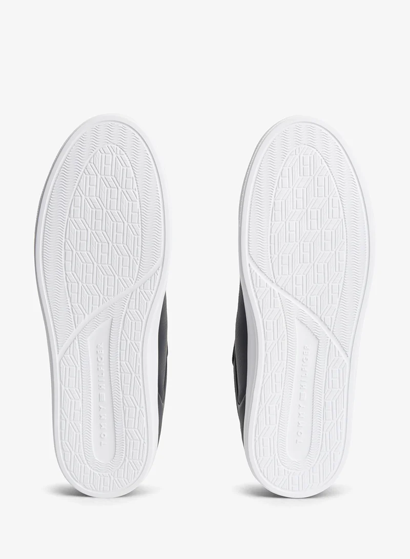 Tommy Hilfiger Desert Sky Hilfiger Icon Leather Cupsole Court Sneakers for Men | Best Price UAE