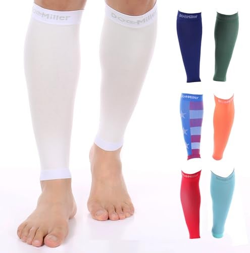 Doc Miller Compression Calf Sleeve for Men & Women – 20-30mmHg Graduated Support for Running, Shin Splints, Calf Strain – Knee High, Small to 6XL Plus Size - Image 1