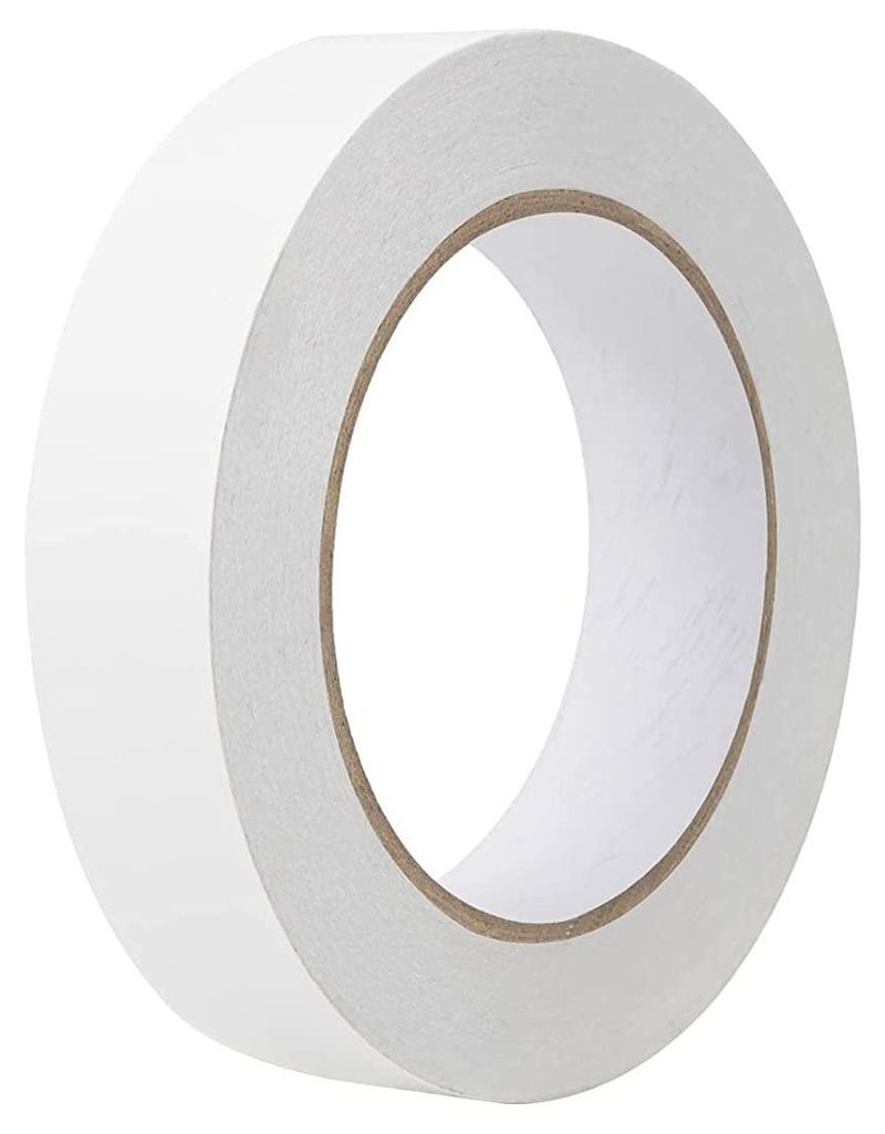 MARKQ Double Sided Tape, 1" x 20 yards Adhesive Sticky Tape for Arts, Crafts, Photography, Scrapbooking, Card Making, Gift Wrapping & Office School Stationery Supplies - Image 1