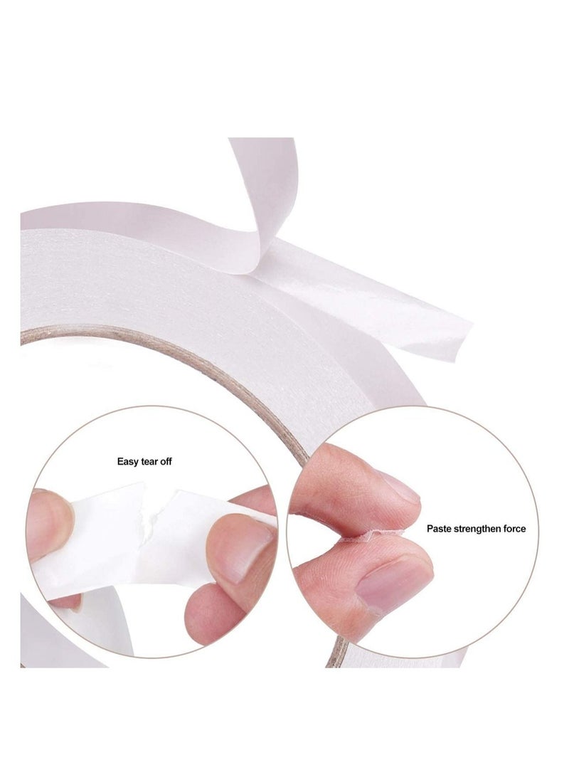 MARKQ Double Sided Tape, 1" x 20 yards Adhesive Sticky Tape for Arts, Crafts, Photography, Scrapbooking, Card Making, Gift Wrapping & Office School Stationery Supplies  - Image 2