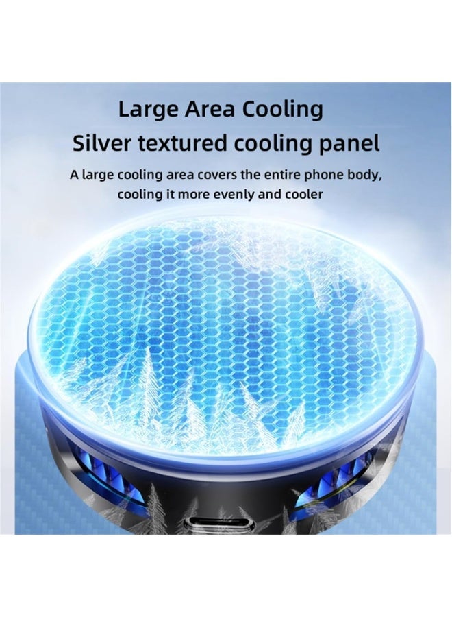 Magnetic phone cooler, gaming-grade, dual-mode/temperature display, portable cooler, suitable for iPhone MagSafe series/Android/iPad/tablets, phone cooling. - Image 4