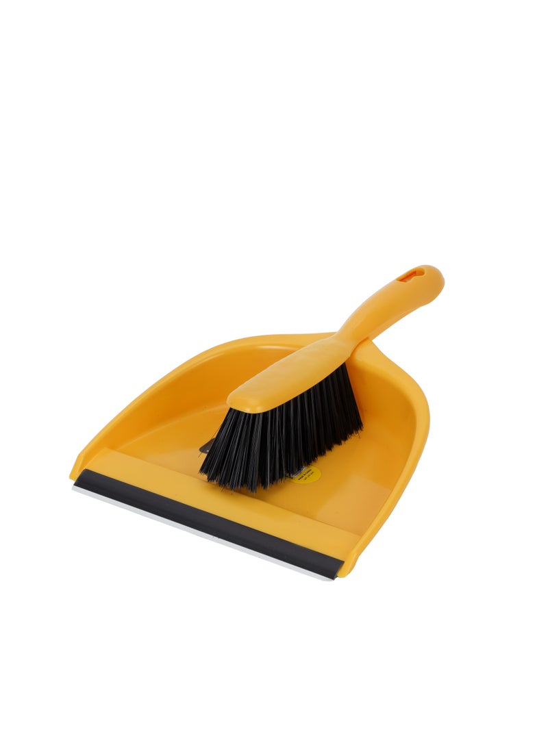 Royalford Royalford Dustpan with Brush RF12786 Dustpan with Brush with Durable Stiff Bristles and Comfortable Grip Multi-Purpose Cleaning Tool Perfect for Home, Kitchen, Office Use  - Image 1