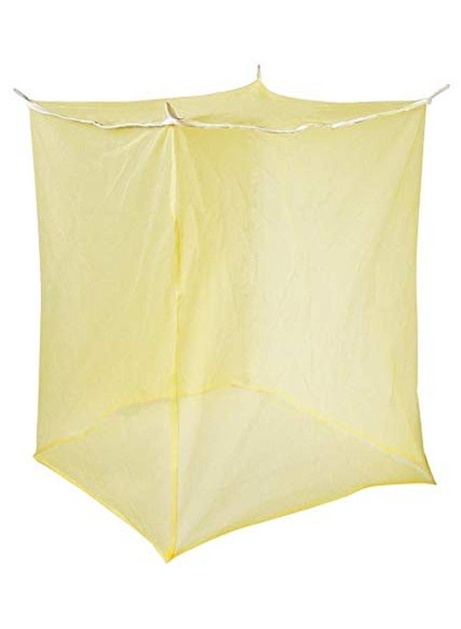 Popular Mosquito NET Large Size Bed, Luxury Feel, Easy to USE, Comfortable for Family, AIR Flow, GET DEEP Sleep, Avoid Annoying Insects, 6 x 6 Size, Sandel - Image 1