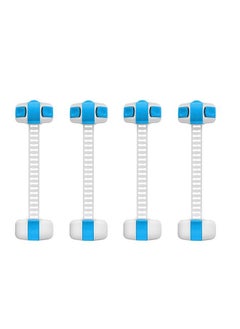 Safe-O-Kid Safe O Kid Adjustable Medium Multi Purpose Child Safety Lock Pack Of 4 Blue  - Image 1