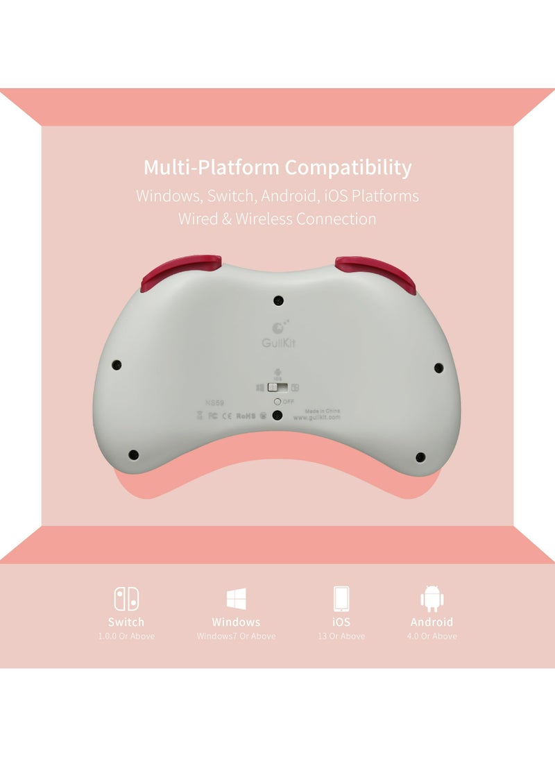 GuliKit Elves 2 Pro Wireless Game Controller for Switch/Switch 2,PC,Hall Effect Joysticks,1000Hz Polling Rate,Magnetic Vibrator for HD,Super Haptic,Rotary Rumble, APG Button,Switch2 Wake Up - Image 4