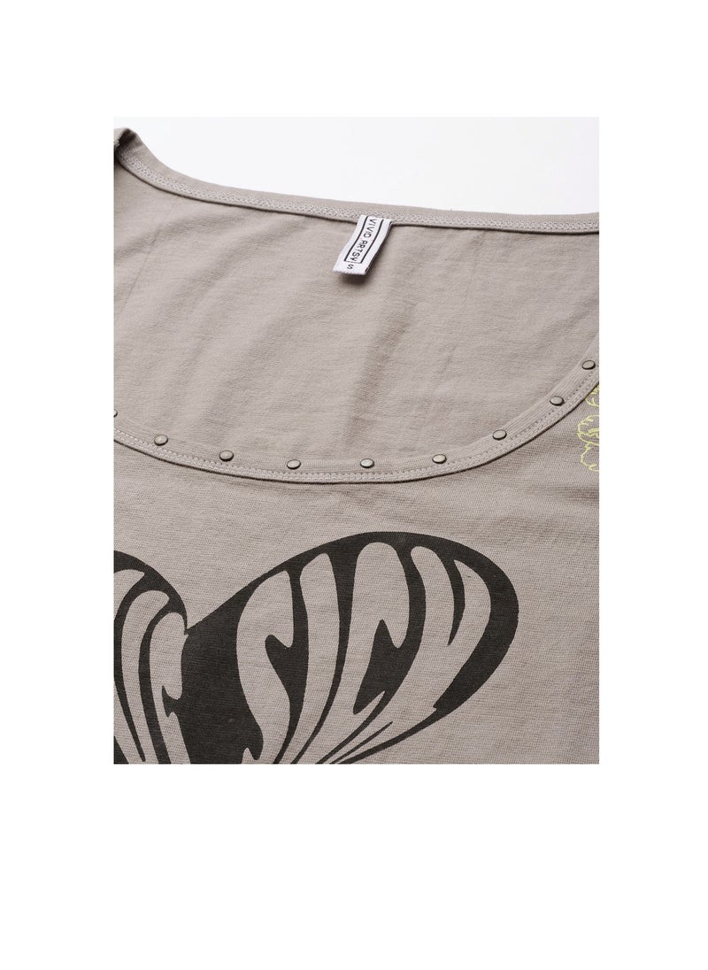 No branded - Women Sleeveless Printed Top - Image 1