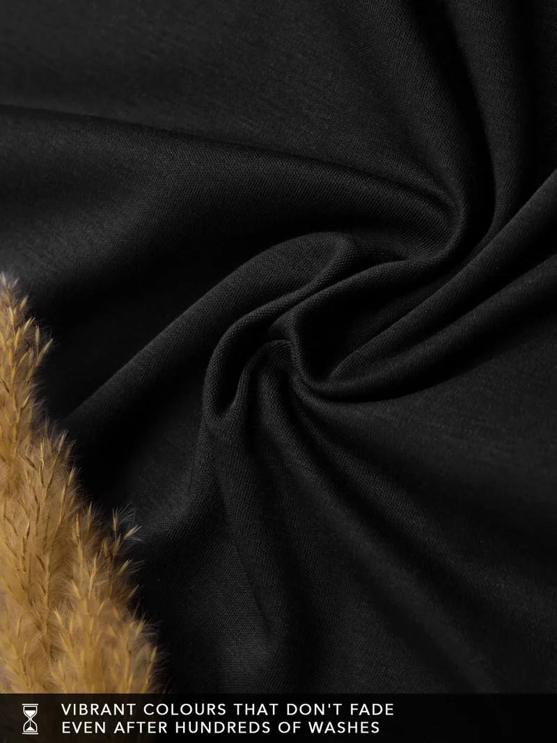 The Souled Store  Supima: Jet Black  | Best Price UAE