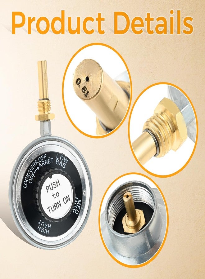 Lemfema Grill Regulator Valve with Knob Compatible with Master-built Smoke Hollow Grill 205 FM205 - Image 3