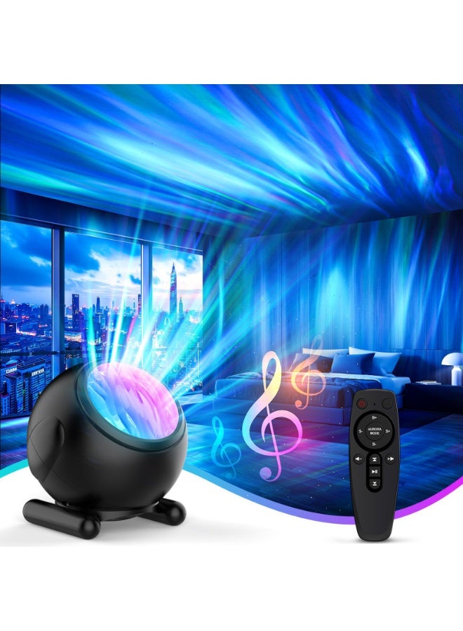 كيلا جهاز عرض المجرة، جهاز عرض النجوم، مكبر صوت بلوتوث مدمج، جهاز تحكم عن بعد، تصميم قابل للتعديل بزاوية 360 درجة، جهاز عرض ضوء ليلي للأطفال والكبار، جهاز عرض ضوضاء بيضاء للشفق القطبي للديكور المنزلي/الاسترخاء/الموسيقى/الهدايا - Image 1