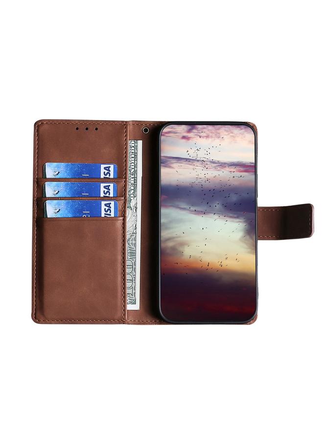 S-TOP Case For Samsung Galaxy A10s Skin Feel Crocodile Texture Magnetic Clasp Horizontal Flip PU Leather Case with Holder & Card Slots & Wallet - Image 5