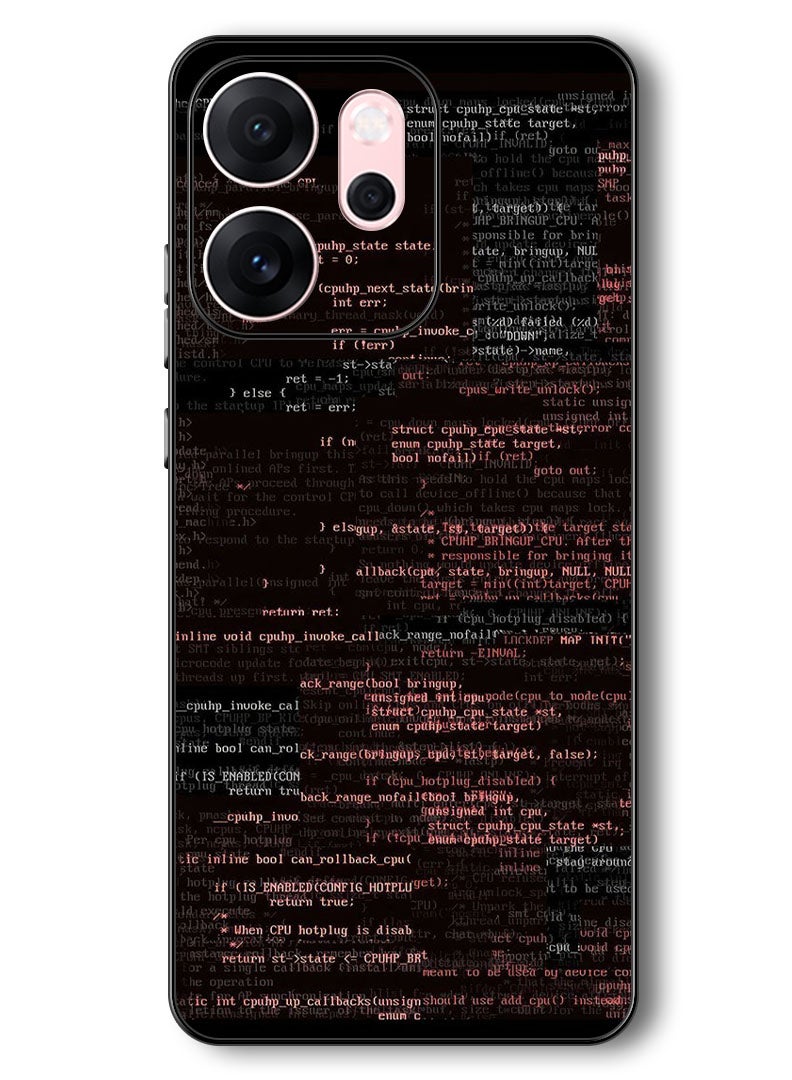 Theodor Case Compatible with Oppo Reno 14 F 6.57 Inch Protection Shockproof Bumper Cover Coding - Image 1