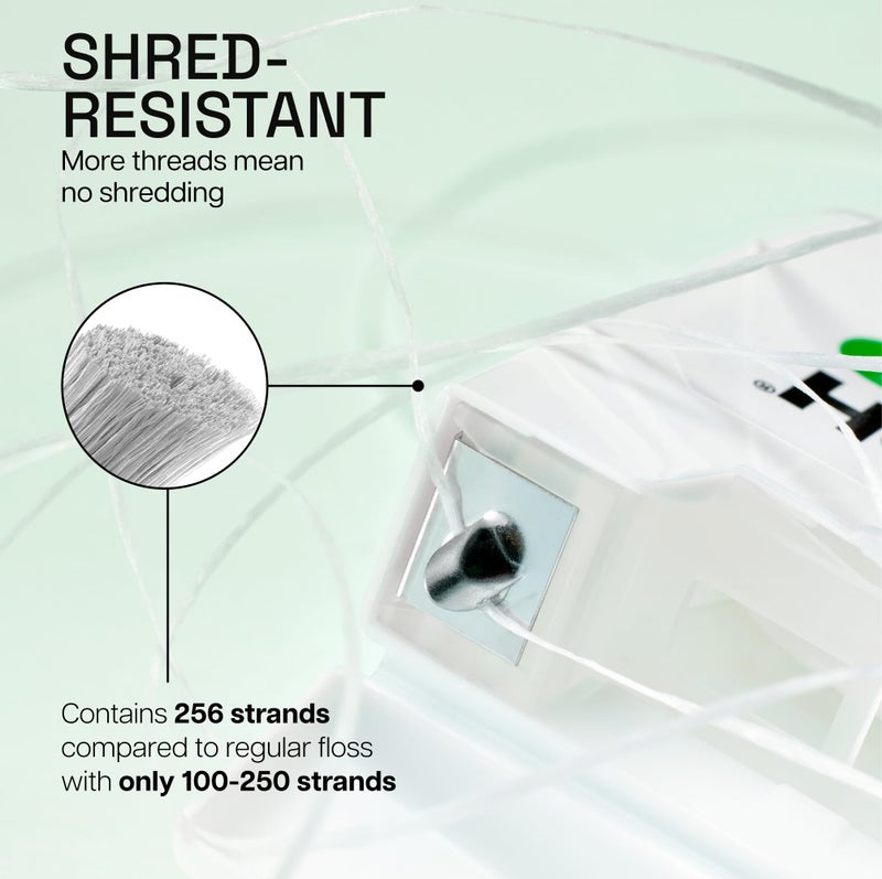 REACH Waxed Dental Floss, Mint, Plaque Remover for Teeth, Shred Resistant, Floss Slides Smoothly, Easy to Use, Waxed, Deep Cleaning Teeth, Oral Care, PFAS Free, for Adults & Kids, 6 Pack, 55 yd - Image 4